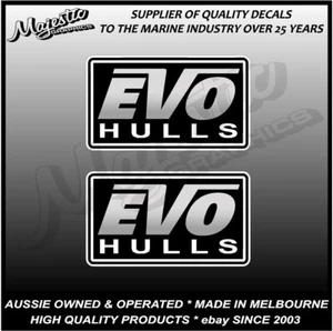EVO HULLS - STACER - PAIR - BOAT DECALS - Picture 1 of 1