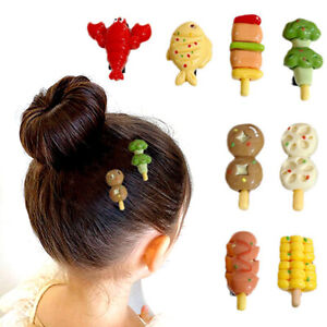 Personality Cute Simulation Food Hairpin Barbecue Nuts Headwear Bangs Clip