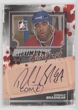 2011-12 ITG Enforcers Auto Donald Brashear #A-DB Auto