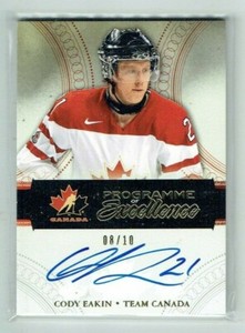 11-12 UD Upper Deck The Cup Programme of Excellence  Cody Eakin  /10  Auto