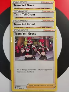 Team Yell Grunt - 067/073 - Champions Path - Trainer - Playset (x4) Mint - Picture 1 of 2