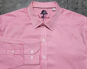 Robert Graham Striped Button Up Shirt Fann Men's Large Classic Fit Pink White - Picture 1 of 10