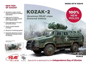 1:35 Armed Forces of Ukraine Kozak-2 MRAP-class Armoured Vehicle Bausatz von ICM - Bild 1 von 24