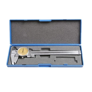 Dial Vernier Caliper Gauge Micrometer Tool Stainless Steel 0-150mm 0-6" & case - Picture 1 of 3