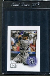 2017 Topps Stickers David Dahl RC #296 Rockies Mint