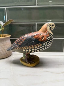 Vintage Mottahedeh Design Hand Painted Quail Pottery Made In Italy Numbered - Picture 1 of 9