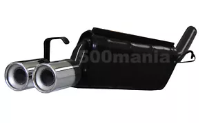 AUSPUFF FIAT PANDA 1 ^ SERIE und AUTOBIANCHI Y10 - DOPPELAUSPUFF CHROM Ø 63 mm - Bild 1 von 5