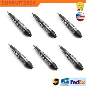6x Diesel Fuel Injectors For 07-12 Dodge Ram 2500 3500 Cummins 6.7L 0445120193 - Foto 1 di 8