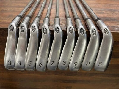 TURBO POWER 9-PIECE IRON SET 3-9 PW SW Right-Handed Steel Shafts Ships Free 1010 - Image 1 of 4