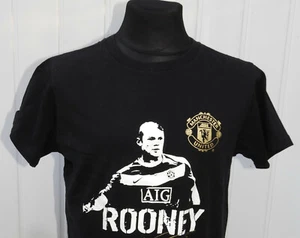 Rooney Imagen Manchester United Niños Negro Camisa Producto Oficial 10-11 Años - Imagen 1 de 6
