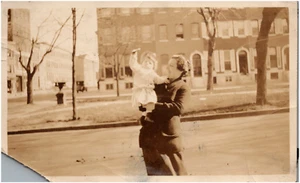 Woman & Baby on North Broadway Baltimore Maryland MD 1920s Photo Street View #2 - Picture 1 of 2