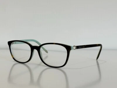 Tiffany & Co. TF 2109-H-B 8134 Cat Eye Havana Blue Eyeglasses Frame 51-17-140 - Image 1 of 4