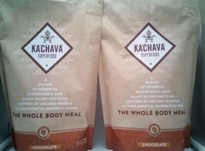 (2) Bags Ka'Chava Superfood Plant-Based Proteins Chocolate EXP. 05/24
