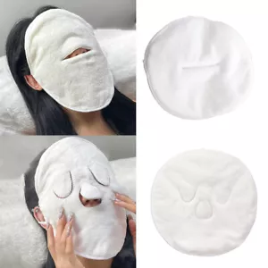 NEW Reusable Face Towel Mask Spa Facial Steamer Towel Cold Hot Compress - - Picture 1 of 17