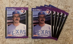 Scott May Baseball Cards. Texas Rangers