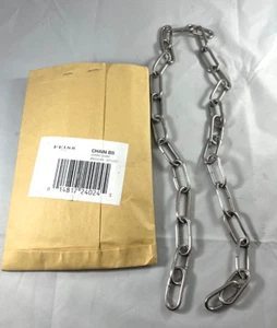 Feiss 3 Ft Chandelier Chain BS Finish Brushed Steel  Vintage Style 36 Inches New - Picture 1 of 3