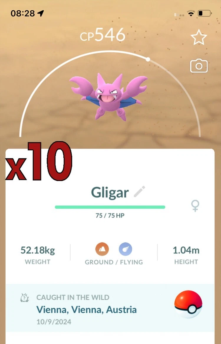 Pokemon GO Bundle - 10x Larvitar With High Chance Of Lucky & Good IVs For Trading Or Powering Up