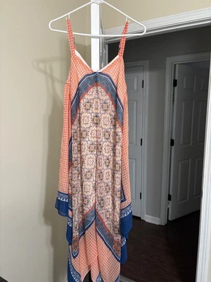 Vestido Pañuelo Luxology Mujer Cuello en V Correa Ajustable Talla 4 Forrado Boho Nuevo con Etiquetas Foto 1 de 4