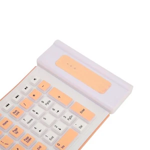 Silicone Keyboard 107 Keys 2.4G Wireless USB Foldable Waterproof Dustproof Tw FY - Bild 1 von 31