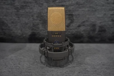 AKG C414 XLII Large Diaphragm Condenser Microphone with Shock Mount Windscreen - Image 1 of 4