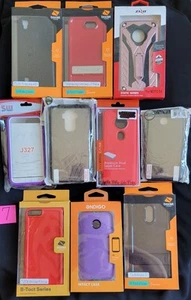 Mixed Lot Of 10 Assorted New Phone Cases for Tribute HD, LG Stylo 3, Galaxy J3 - Zdjęcie 1 z 2