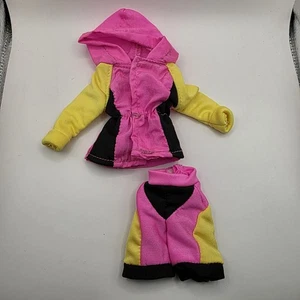 Vintage Barbie Doll Neon Color Clothes Outfit 80s-90s Lot 2 Pieces - Picture 1 of 5
