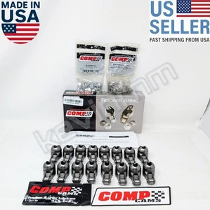 **NEW & GENUINE** COMP Cams® 1431-16 Magnum Roller 1.6 Ratio Rocker Arm Set FORD - Foto 1 di 9