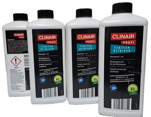 ( 4x1000 ml ) CLINAIR PROFI FENSTERREINIGER Konzentrat  Reinigungszusatz - Bild 1 von 10