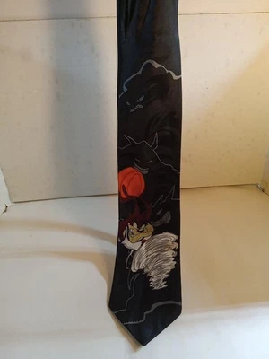 Corbata de baloncesto vintage 1996 Taz Space Jam para hombre ~ Looney Tunes Mania Foto 1 de 4