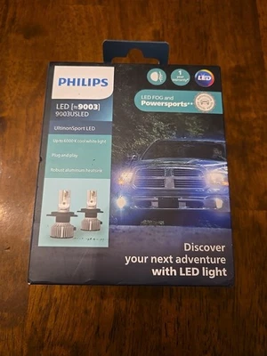 NUEVO PHILIPS Pack De 2 Faros (H4) UltinonSport LED 9003USLED Foto 1 de 4