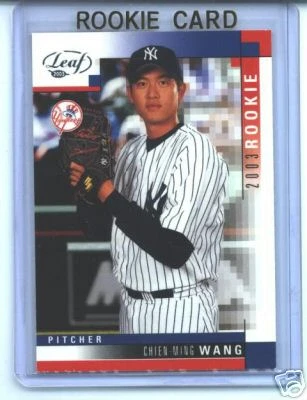 Chien-Ming Wang 2003 03 Leaf Rookie Card Yankees - Image 1 of 1