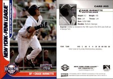 Chase Burnette 2010 Choice New York-Penn League Top Prospects #05 Card