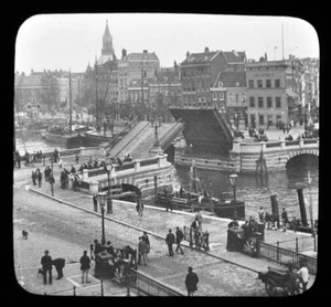 Steamer Docks Rotterdam Holland Keystone Magic Lantern Slide - Bild 1 von 3