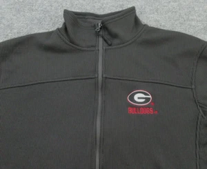 Georgia Bulldogs Jacket Mens Large Gray Colosseum UGA Full Zip Long Sleeve L - Picture 1 of 16