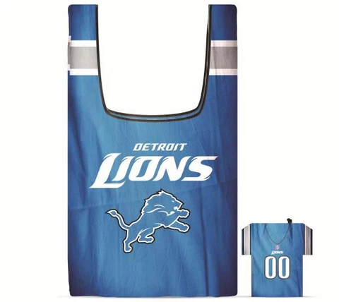 Detroit Lions Bag in a Pouch Reusable Shopping Bag Cover