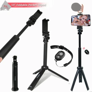 Vivitar 13 Inch Foldable Pocket Tripod + Wireless Remote + Smart Phone Bracket - Picture 1 of 5
