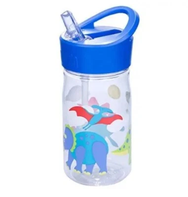 Wildkin Kids reutilizable 16 oz. Botella de agua cuenta con tapa de paja y bucle de transporte, NUEVO Foto 1 de 4