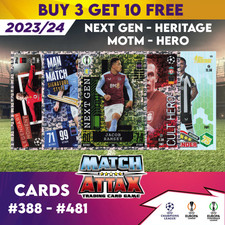 MATCH ATTAX 2023/24 2024 CHAMPIONS LEAGUE NEXT GEN/ HERO/ HERITAGE/ MOTM