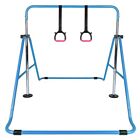 Kids Adjustable Gymnastics Horizontal Training Bar Gym Bars Climber Equipment #u