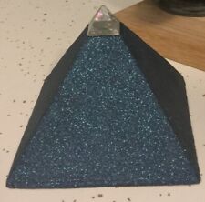 MR SANDMAN Sculpture Blue Glitter Pyramid 2002 Made in Canada RARE