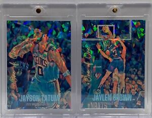 Jayson Tatum & Jaylen Brown 1/1 Stained Glass WndiGo Trading Card Boston Celtics