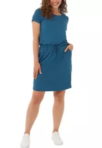 Nuevo vestido azul azulado 32 grados suave de lujo para dama (pequeño) SP - Imagen 1 de 5