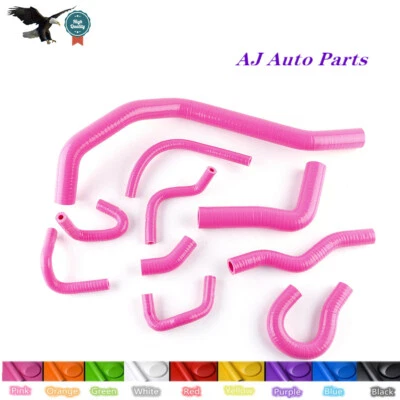 Manguera de silicona rosa Fit Honda Civic/CRX EE EF/CR-X Base/DX/HF/Si 1988-1991 Foto 1 de 4