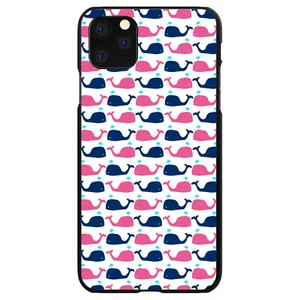 Hard Case Cover for iPhone / Samsung Galaxy Pink Navy Cartoon Whales - Picture 1 of 38