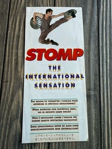 Stomp The International Sensation Promotional Brochure - Picture 1 of 3