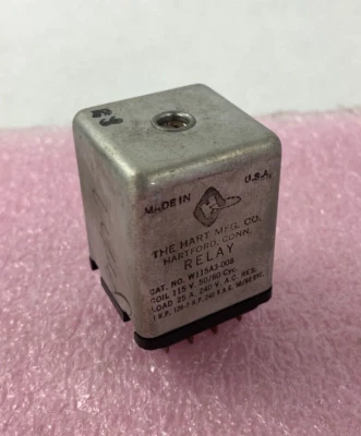 Vintage USA HART MFG CO Hartford CT Relay W115A3-008 115V 60 CYC - Image 1 of 4