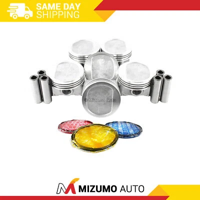 Pistons w/ Rings fit Fits 87-95 Jeep 4.0L L6 OHV 12v - Image 1 of 3