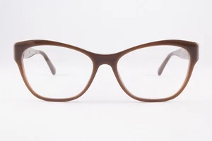 Rare Authentic Chanel 3307 c.1276 55mm Brown Cat Eye Glasses Frames Italy - Picture 1 of 5