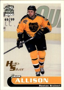 1999-00 Paramount Holographic Silver #16 Jason Allison /99