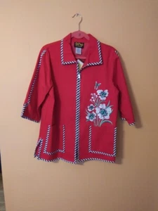 Bob Mackie wearable art embroidered jacket womens new szM. - Picture 1 of 1